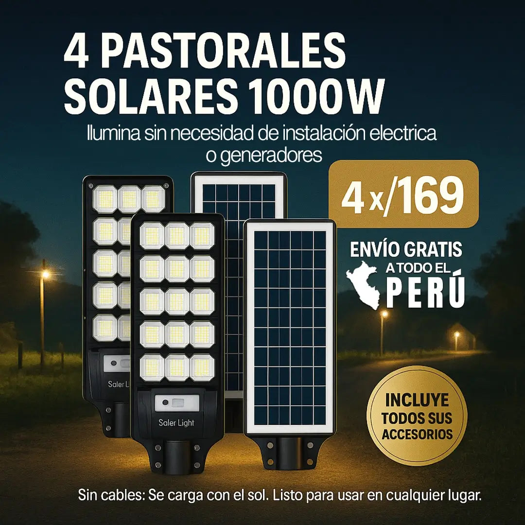 Sett x4 Pastoral Solar 1000W - POTENCIA Y CALIDAD