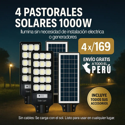 Sett x4 Pastoral Solar 1000W - POTENCIA Y CALIDAD