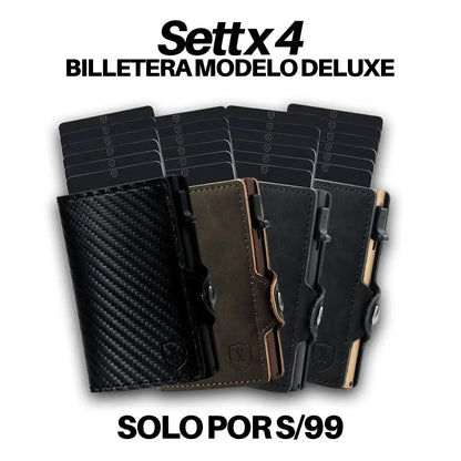 Sett x4 Billeteras Modelo Deluxe